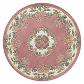 Royal Rose Round & Half Moon Traditional Hand Tufted Wool Rugs - Pendle Village Furniture